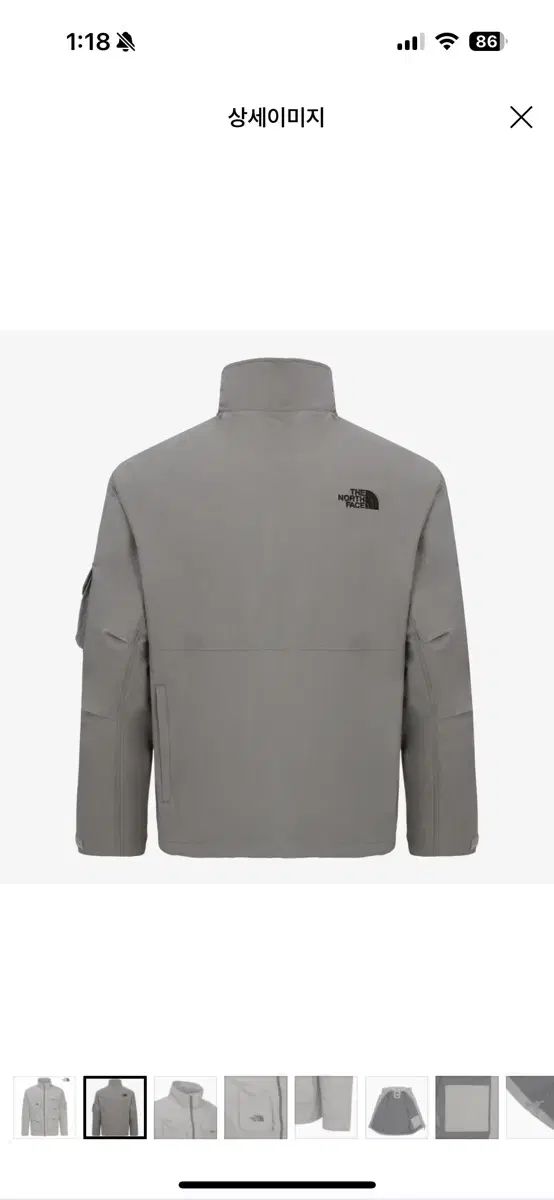 THE NORTH FACE マルチポケット ウィンドブレーカー グレー lサイズ