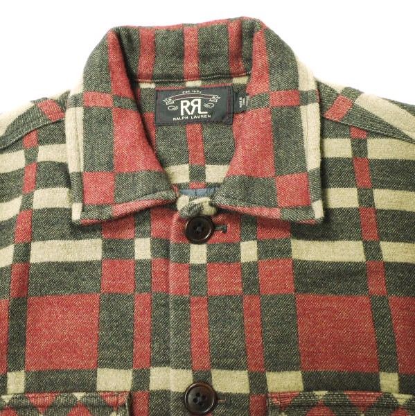 RRL ダブルアールエル JUNO JACQUARD OVER SHIRTS ブランケット 