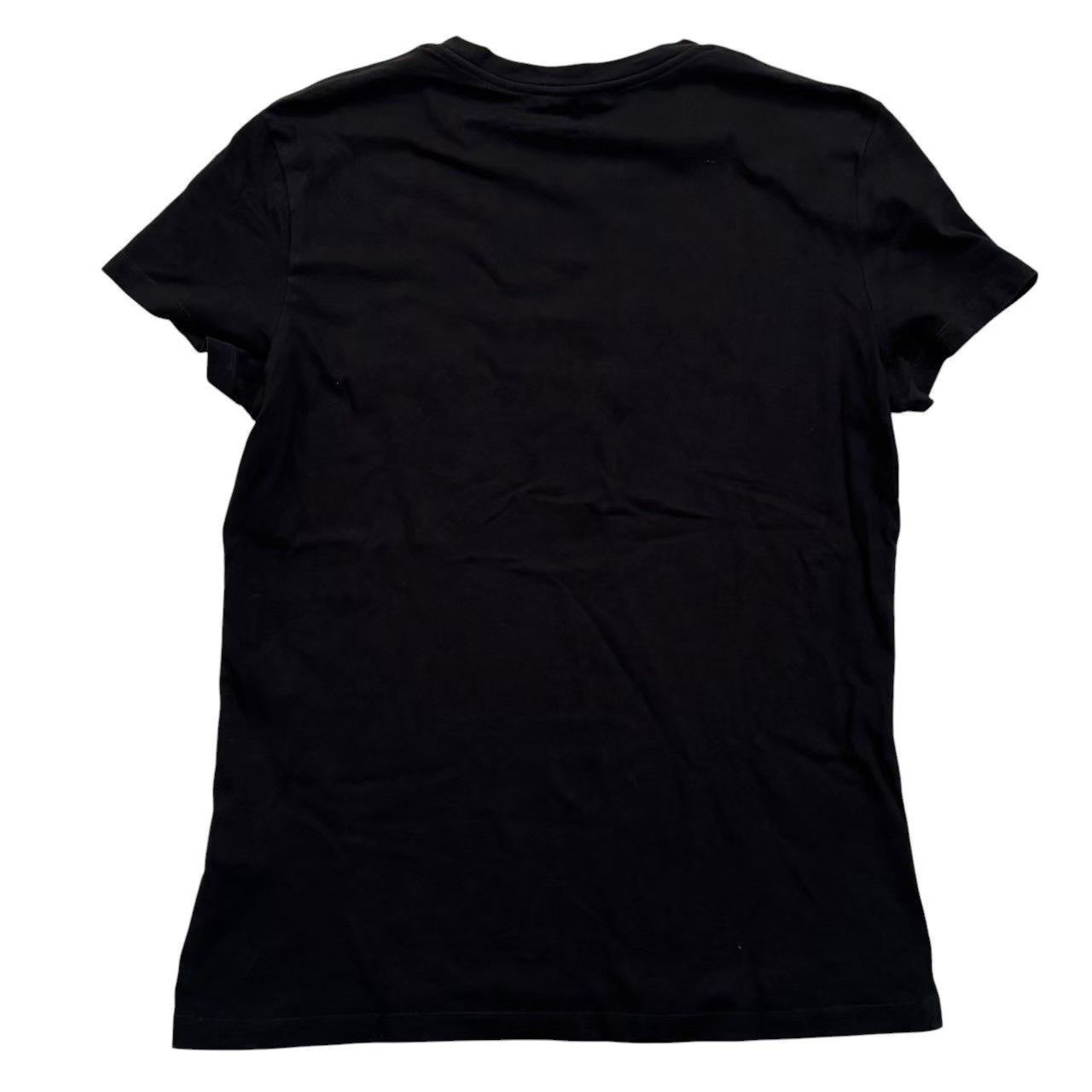 BALMAIN バルマン フロントロゴTシャツ 黒 青 綿 メンズ Mサイズ