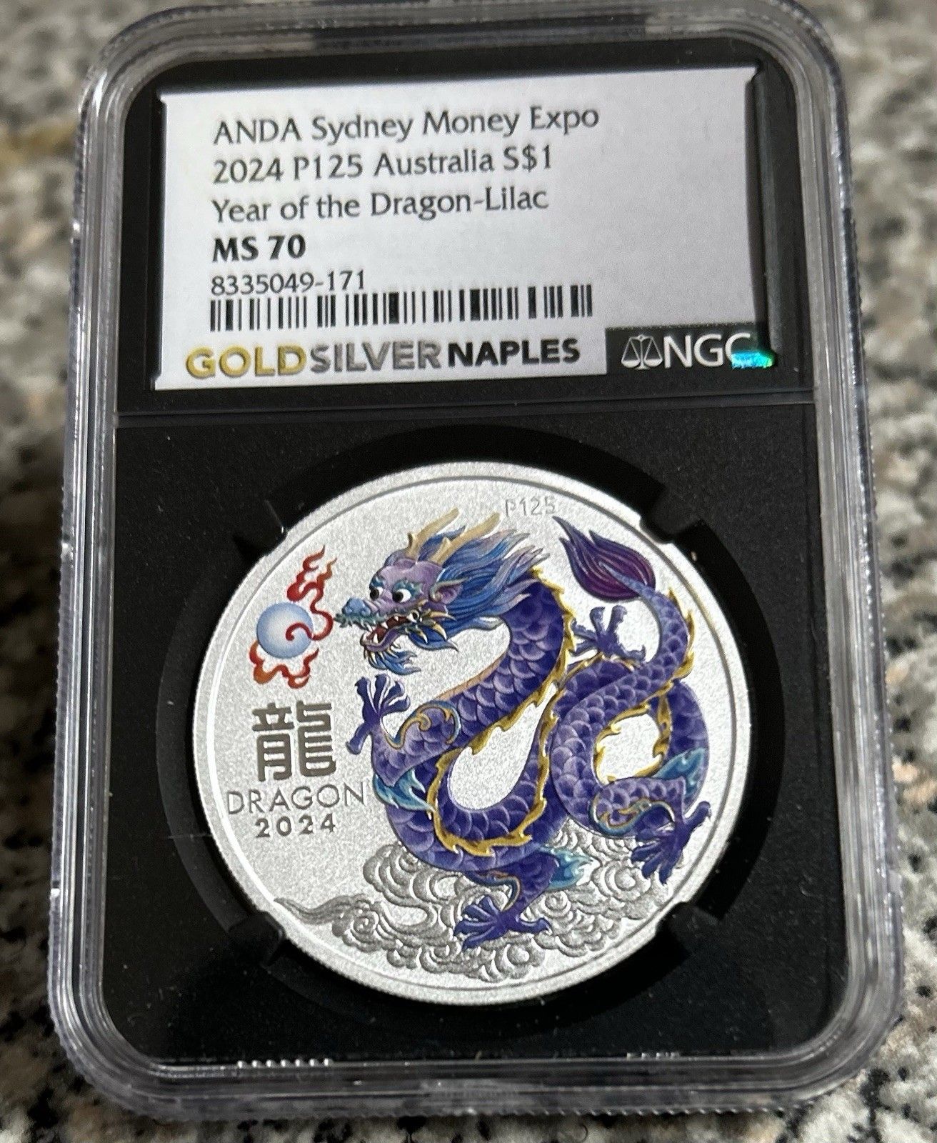 ANDA Sydney My Expo 2025 P125 Atralia S$ Of The Dragon-Lilac MS70