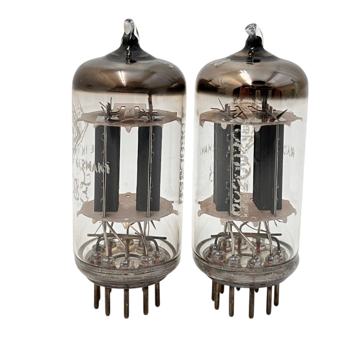 ECC83 TELEFUKEN 2本セット TELEFUNKEN ECC83 ダイヤ リブプレート 2本