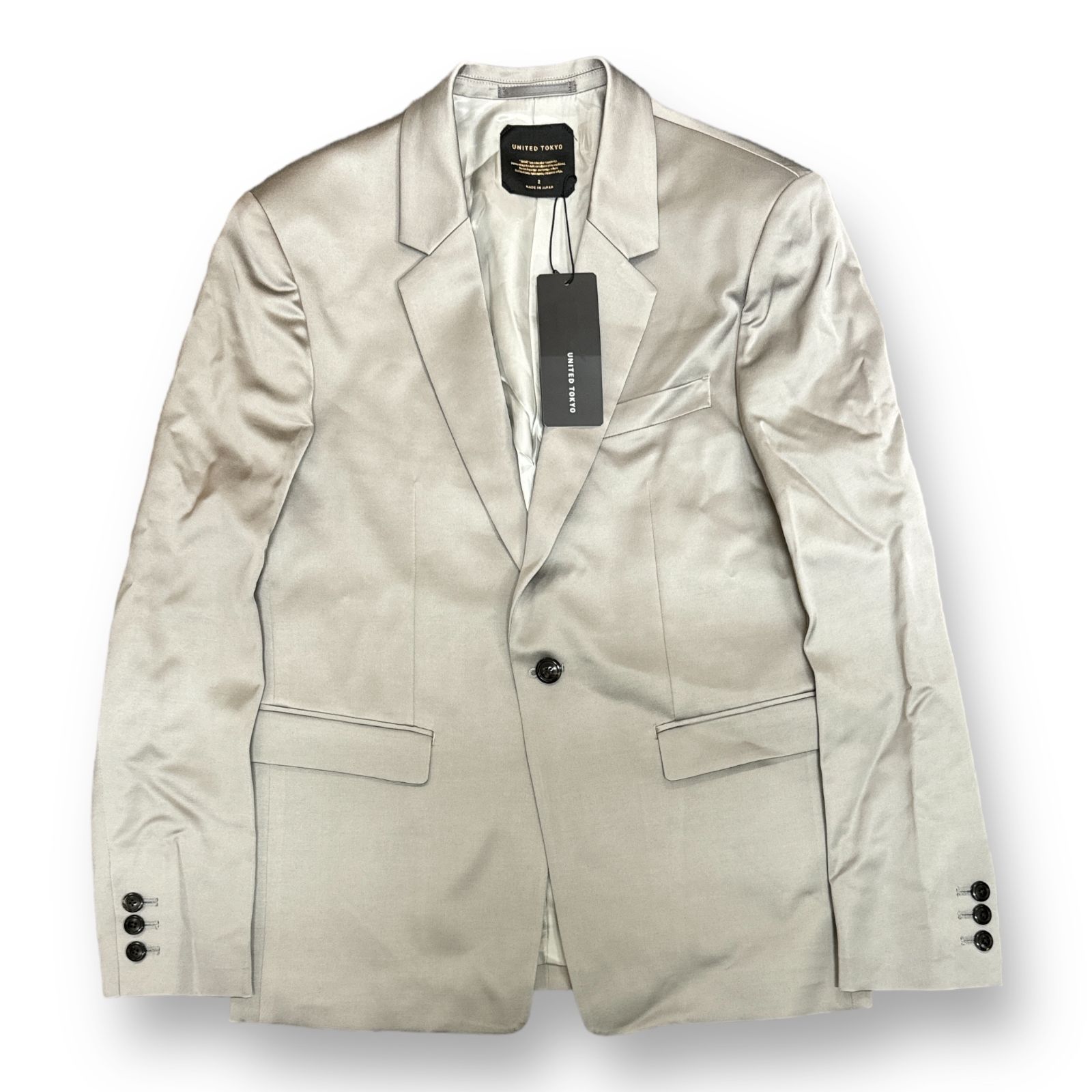 定価38500円 未使用 UNITED TOKYO 23SS ウールサテンタイトフィット 