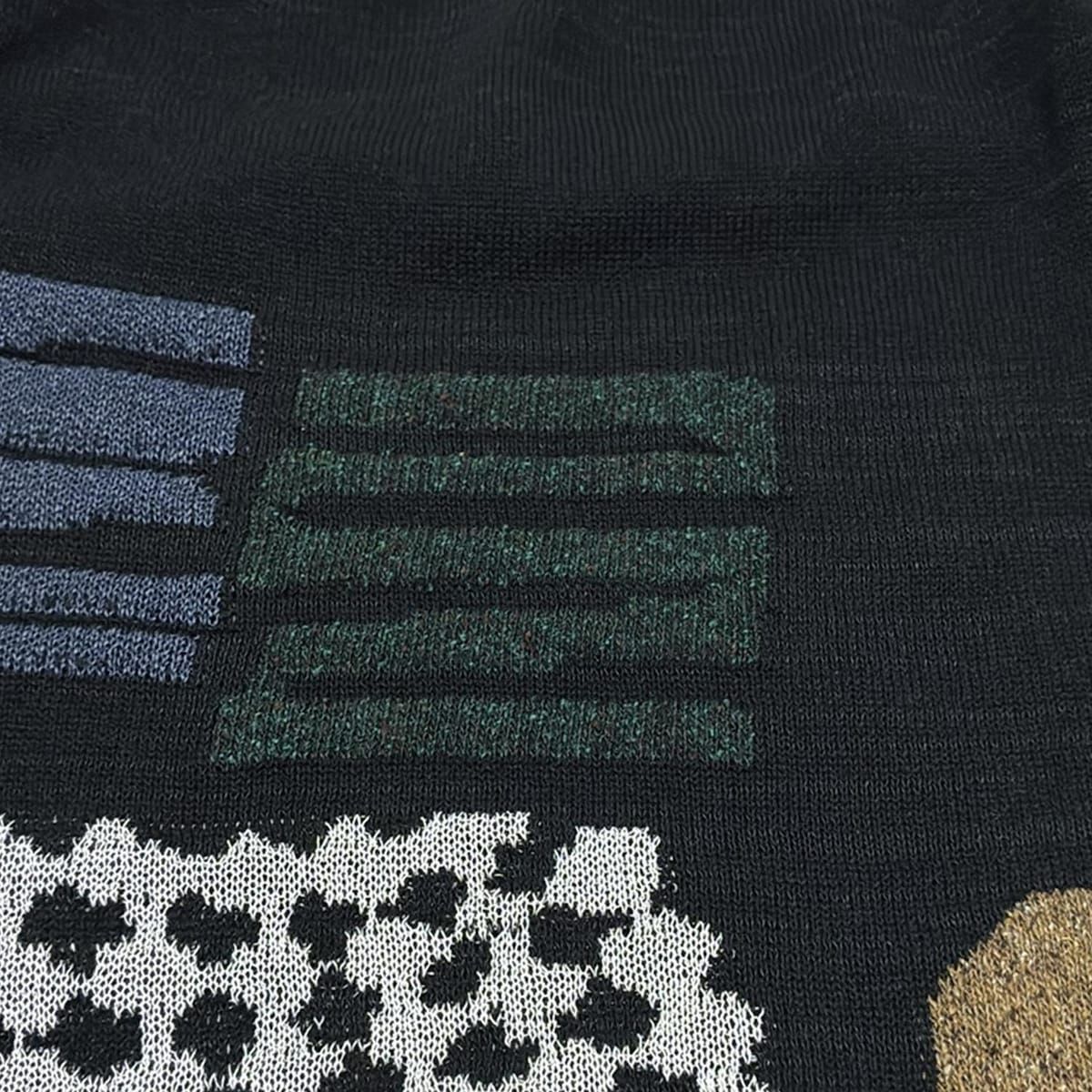 美品、慈雨、ジウ、センソユニコ、ニット 慈雨 センソユニコ ニット切替カーディガン 立体 ケーブル編み