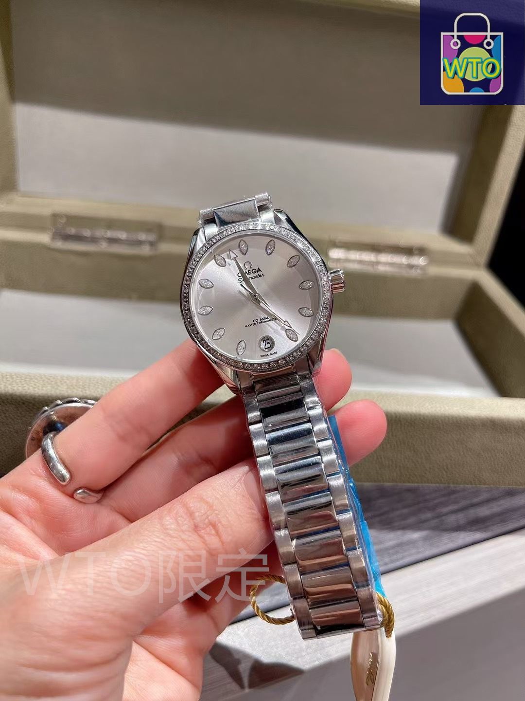 【稼働品】オメガ◆レディースウォッチ　80 オメガ OMEGA シーマスター レディースウォッチ GP/SS