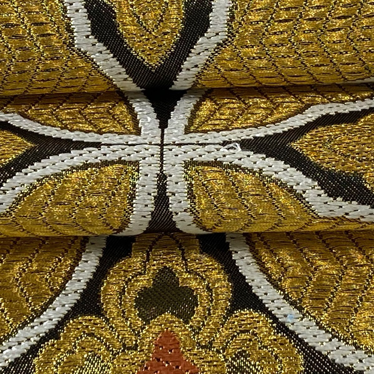 七宝　花菱　武田菱　金糸　袋帯　振袖帯　着物　035a p 七宝 花菱 武田菱 金糸 袋帯 振袖帯 着物 035a p 楽天市場】袋帯