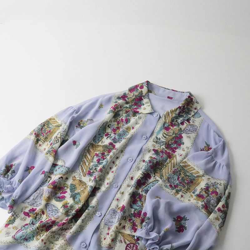 美品 今期 2023SS ジェーンマープルドンルサロン Jane Marple Dans Le Salon Flower festival ブラウス M/ピンク 【2400013569729】 美品 今期 2023SS ジェーンマープルドンルサロン Jane Marple Dans Le
