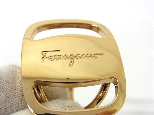 美品✨レア✨ フェラガモ スカーフリング スカーフ留め □新品□未使用□ Salvatore Ferragamo フェラガモ ヴァラ
