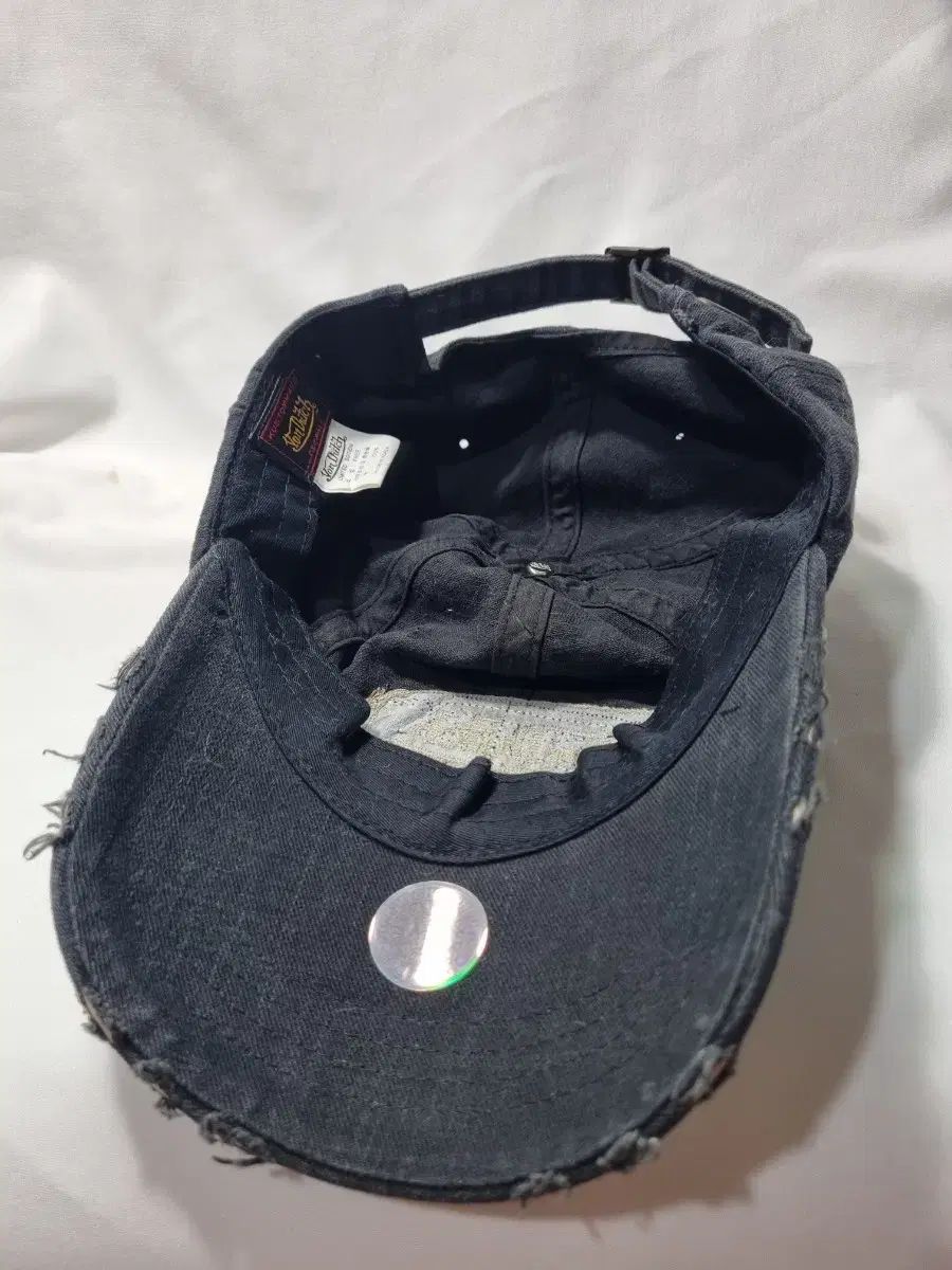 【新品未使用】Y2K復刻レア Von Dutch ボンダッチ ネイビー x 豹柄 Von Dutch(ボンダッチ) 限定版 ブラック ダメージ 傷 ボール