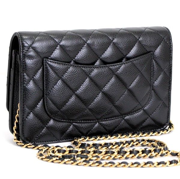 極美品 シャネル CHANEL マトラッセ チェーンウォレット キャビアスキン 黒 G金具 【64704】 - メルカリ