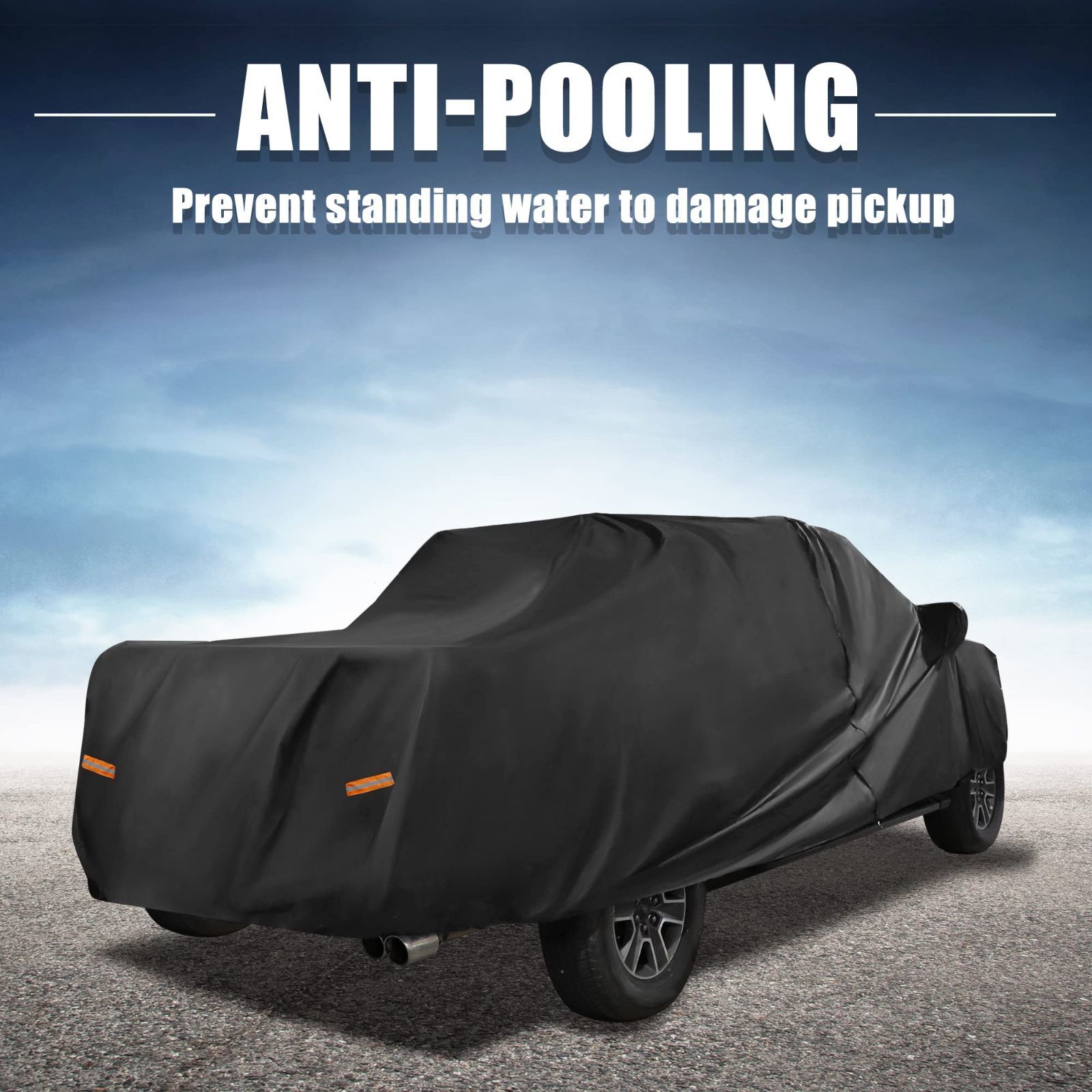 新着商品 Tacoma Double Cab Toyotaに対応 4ドア ピックアップトラックの車のカバー 6.1 Feet 車体カバー Bedに対応 ブラック ACROPIX 1個