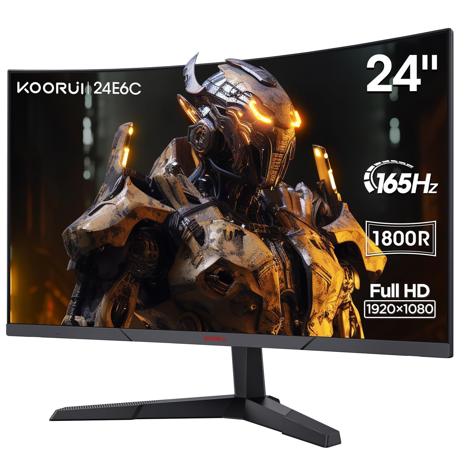 KOORUI 23.6インチ フルHD 曲面モニター KOORUI ゲーミングモニター 24