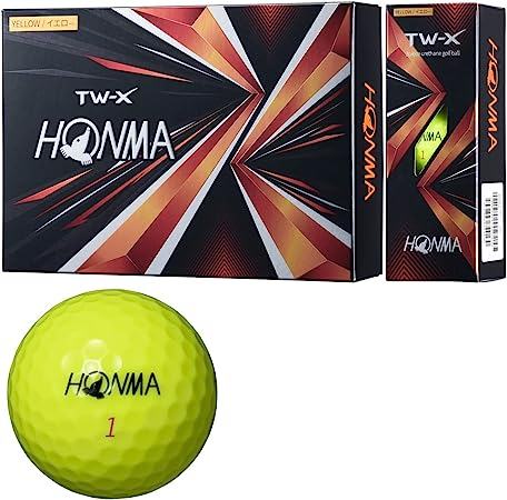 ー品販売 イエロー 本間ゴルフ HONMA ボール TW-X ボール 2021年モデル