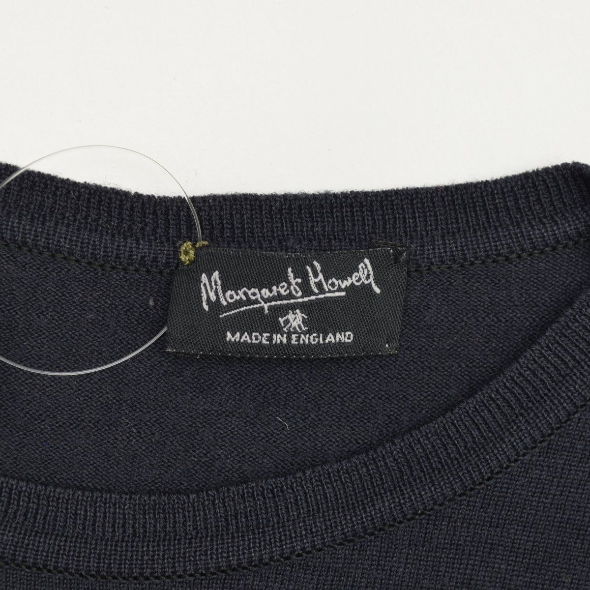 MARGARETHOWELL】イングランド製 旧タグ OLD ウール長袖ニットセーター