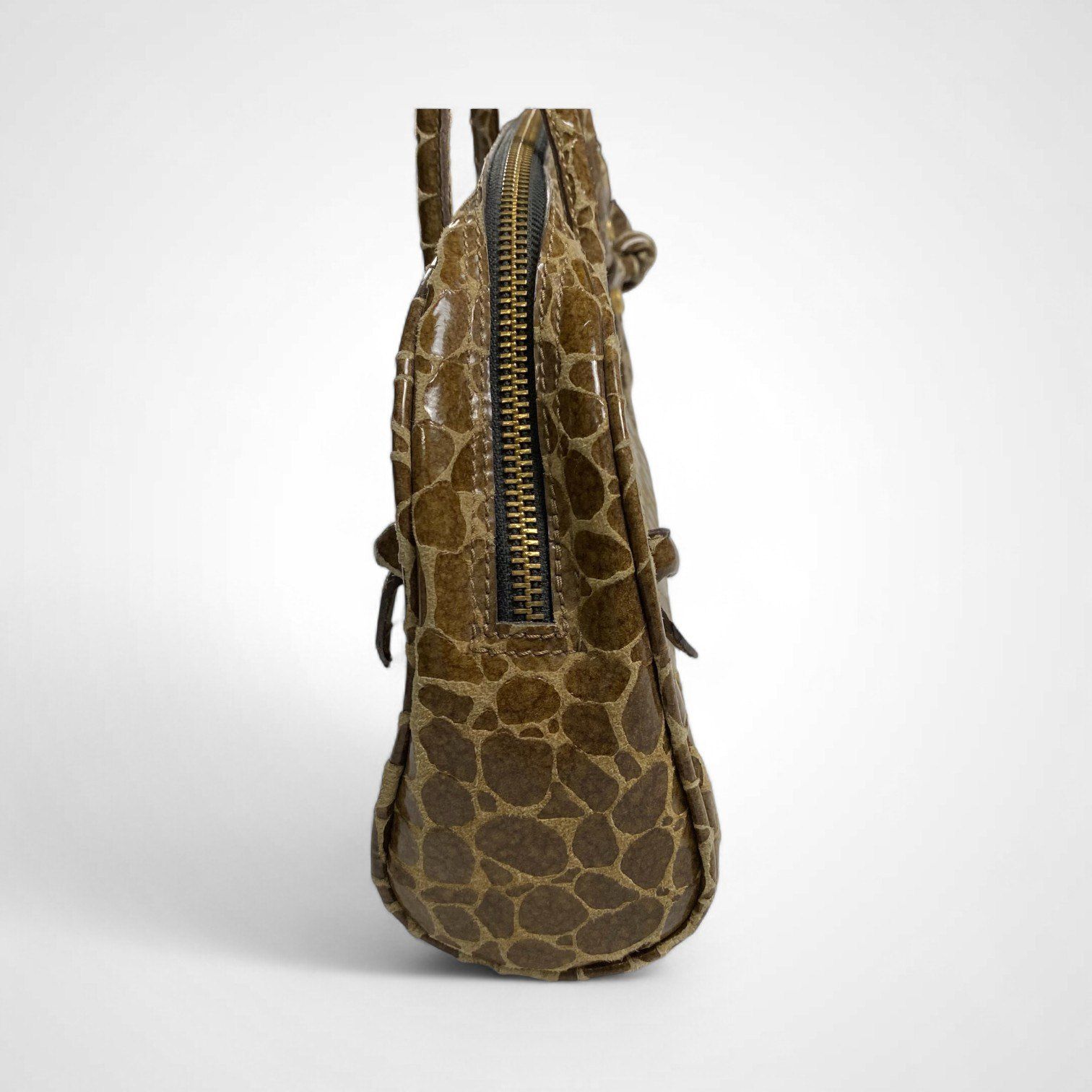 collection PRIVEE プリヴェ キリン柄 ハンドバッグ ボストン型 参考定価 85 000程度