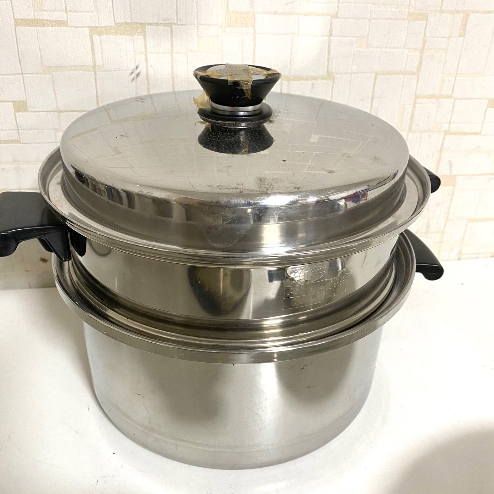 Amway ロイヤルクイーン 鍋 まとめ売り Amway アムウェイクイーン ロイヤルクイーン 鍋 蒸し器 セット - メルカリ