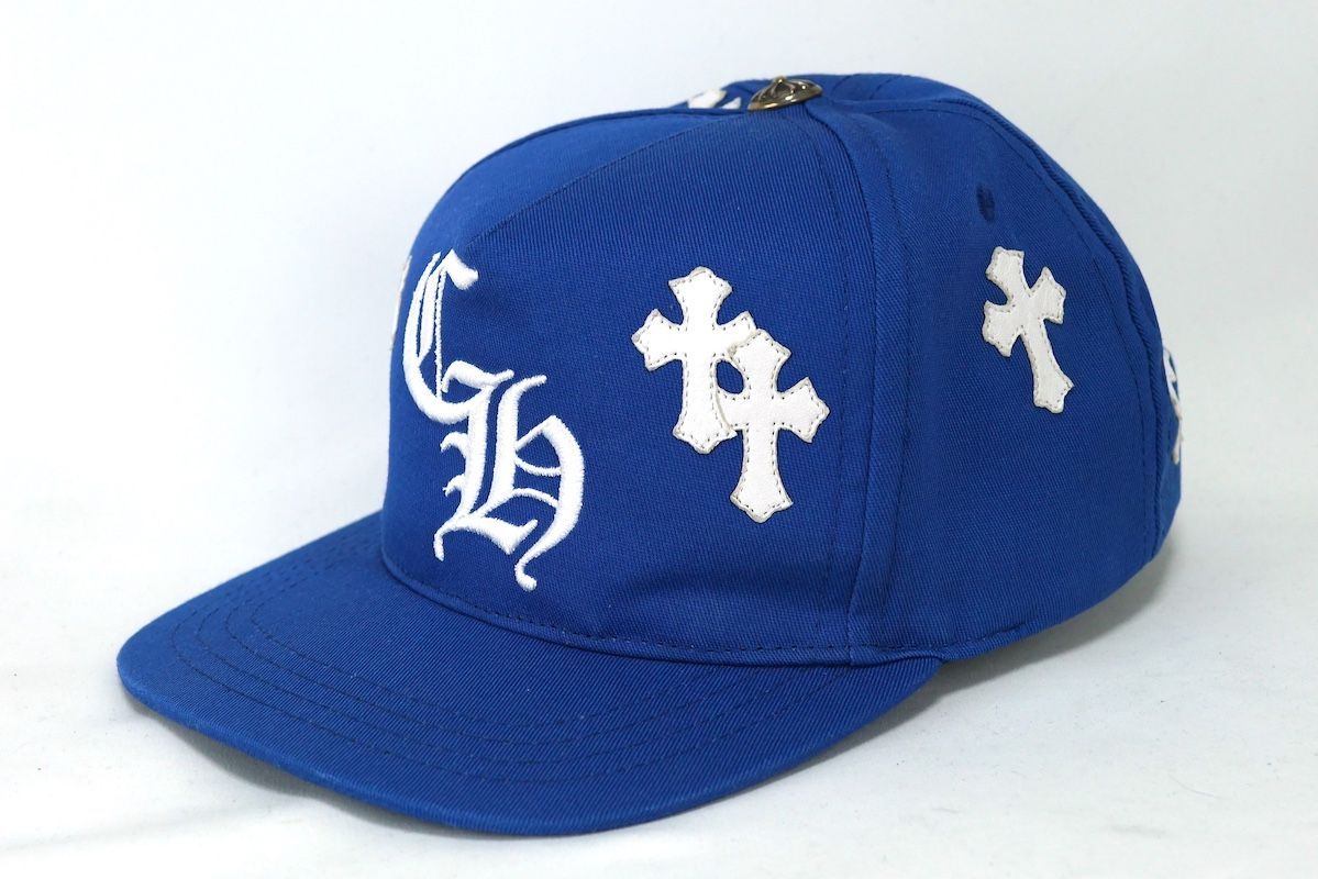 CHROME HEARTS HAT 5 PANEL CAP BSBL CBLT BLUE/WHITE クロムハーツ