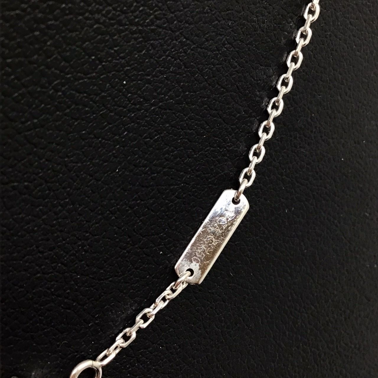 ヴァンクリーフ　ネックレス　ヴィンテージアルハンブラ ホワイトシェル K18WG Van Cleef & Arpels ヴァン クリーフ＆アーペル ヴィンテージ