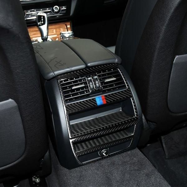 BMW 5シリーズ F10カーボンリアエアベントフレームステッカー色付き