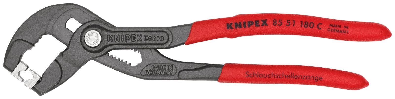 クニペックス KNIPEX ホースクリッププライヤー 全長 180mm 8551-180C