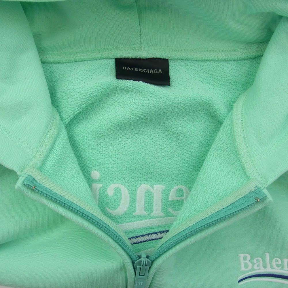 BALENCIAGA グリーン フード付きパーカー 楽天市場】【中古】 BALENCIAGA バレンシアガ ロゴプリント プル