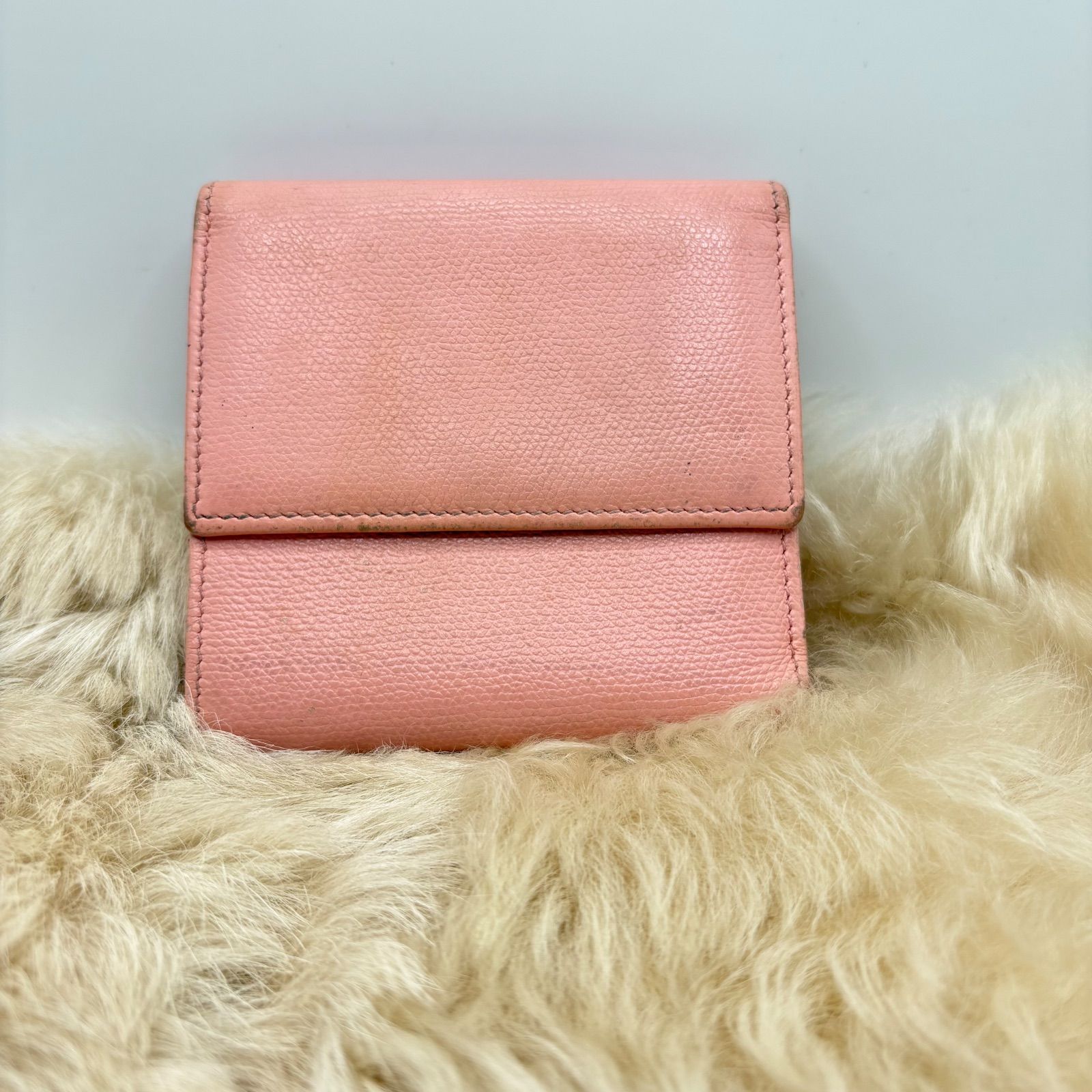 CHANEL シャネル Wホック 財布 三つ折り ミニ財布 レディース