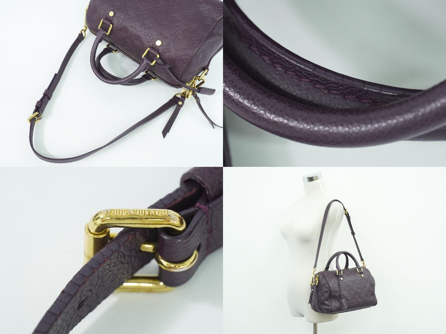 本物 ルイヴィトン LOUIS VUITTON LV スピーディ バンドリエール 25  