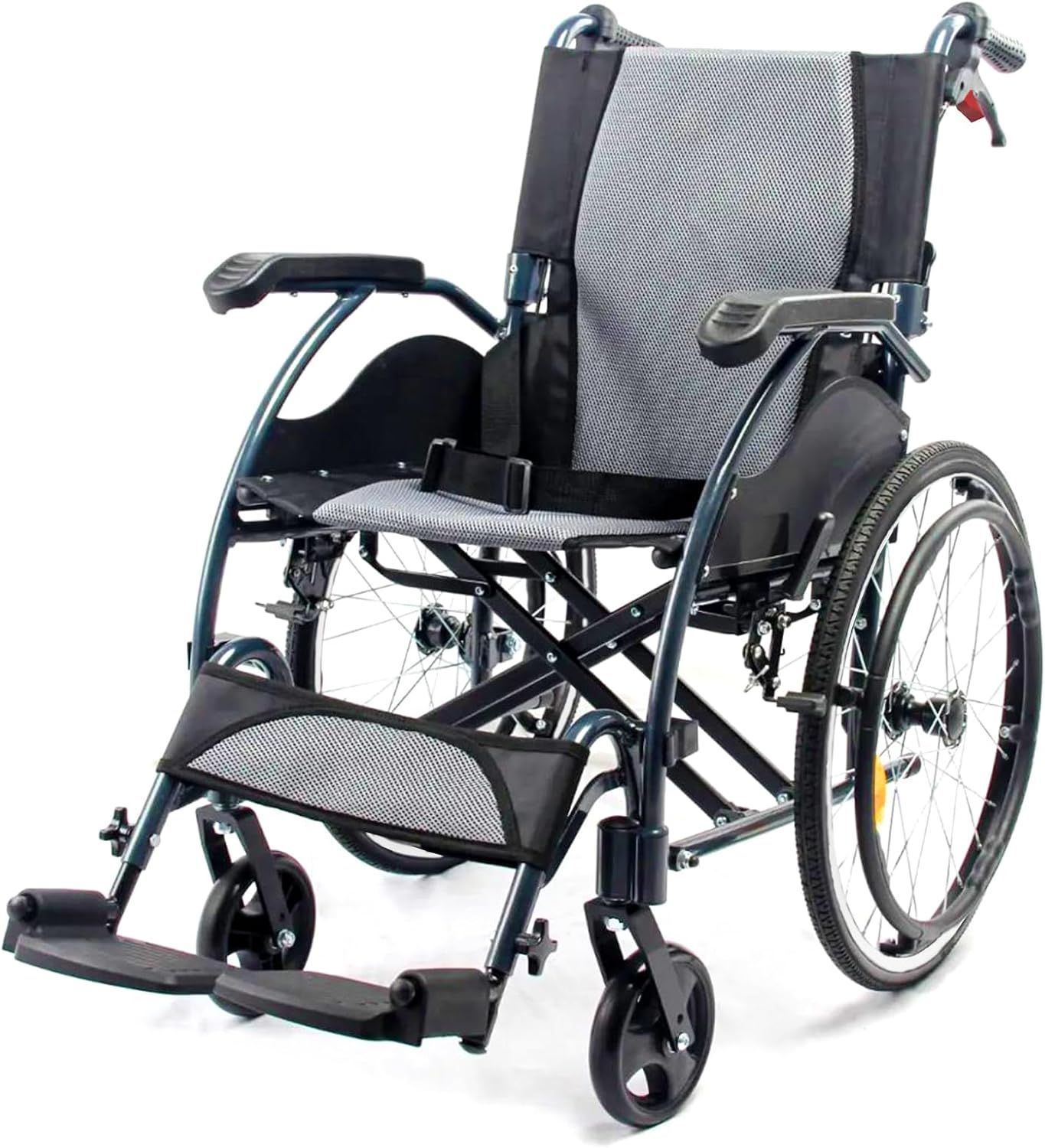 Care-Parents 自走式車椅子 軽量 コンパクト背折れタイプ 折り畳み車イス アルミ製 729396