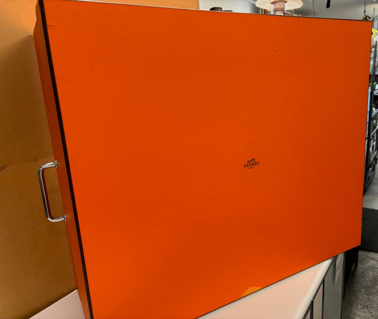 専用　エルメス　大箱　HERMES 空箱 ☆HERMES エルメス BOX 空箱 73cm 取手付き 特大