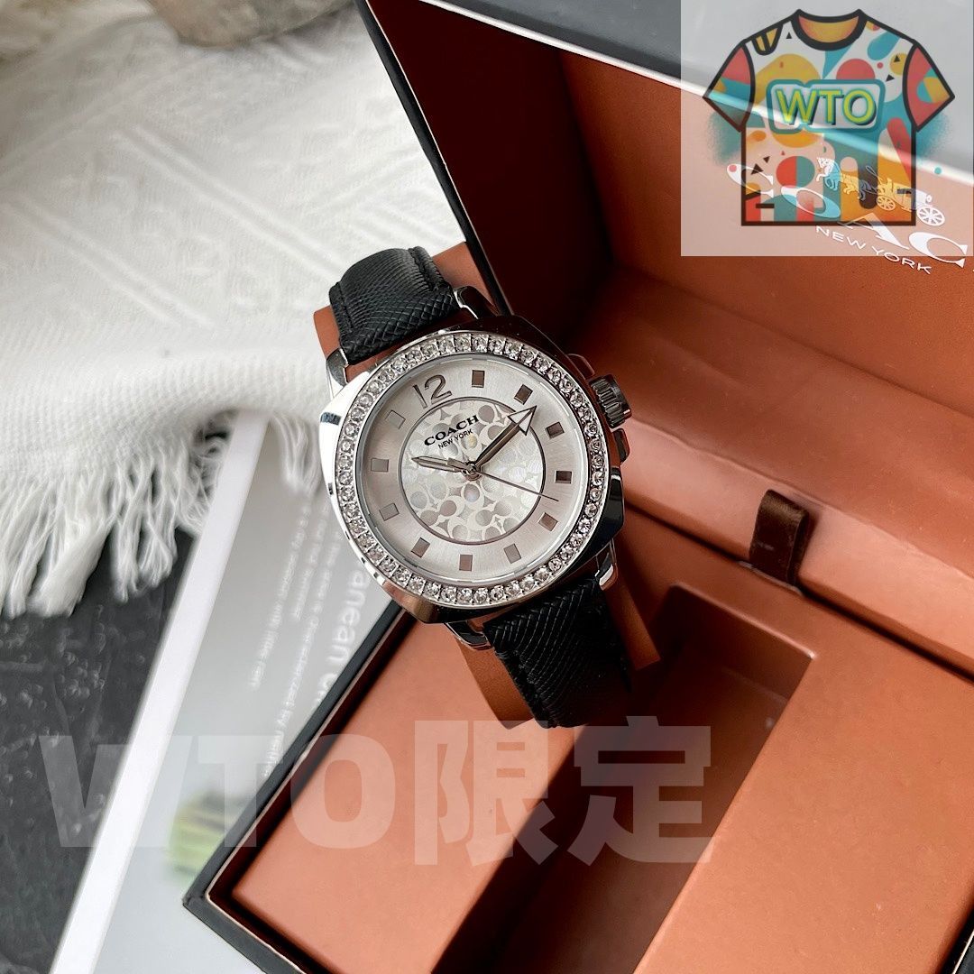 【新品未使用】COACH　コーチ　腕時計 新品タグ付き未使用】COACH コーチ 腕時計 ピンク文字盤 - メルカリ