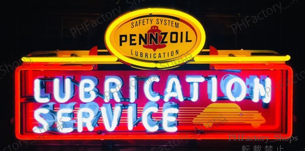 PENNZOIL オイル ネオン サイン 看板 ハーレー 世田谷ベース