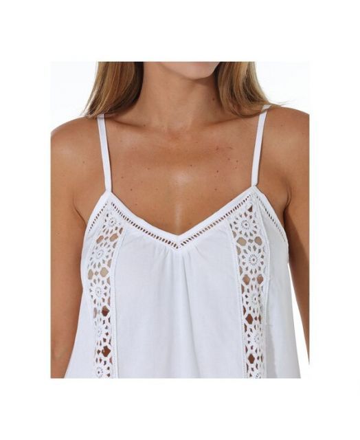 店舗限定 送料無料 ラビヤ レディース ワンピース トップス Women s Eyelet Lace Dress Cover-Up White ピュアな