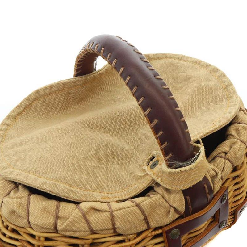 エバゴス EBAGOS ムートン カゴバッグ バスケットバッグ ハンドバッグ