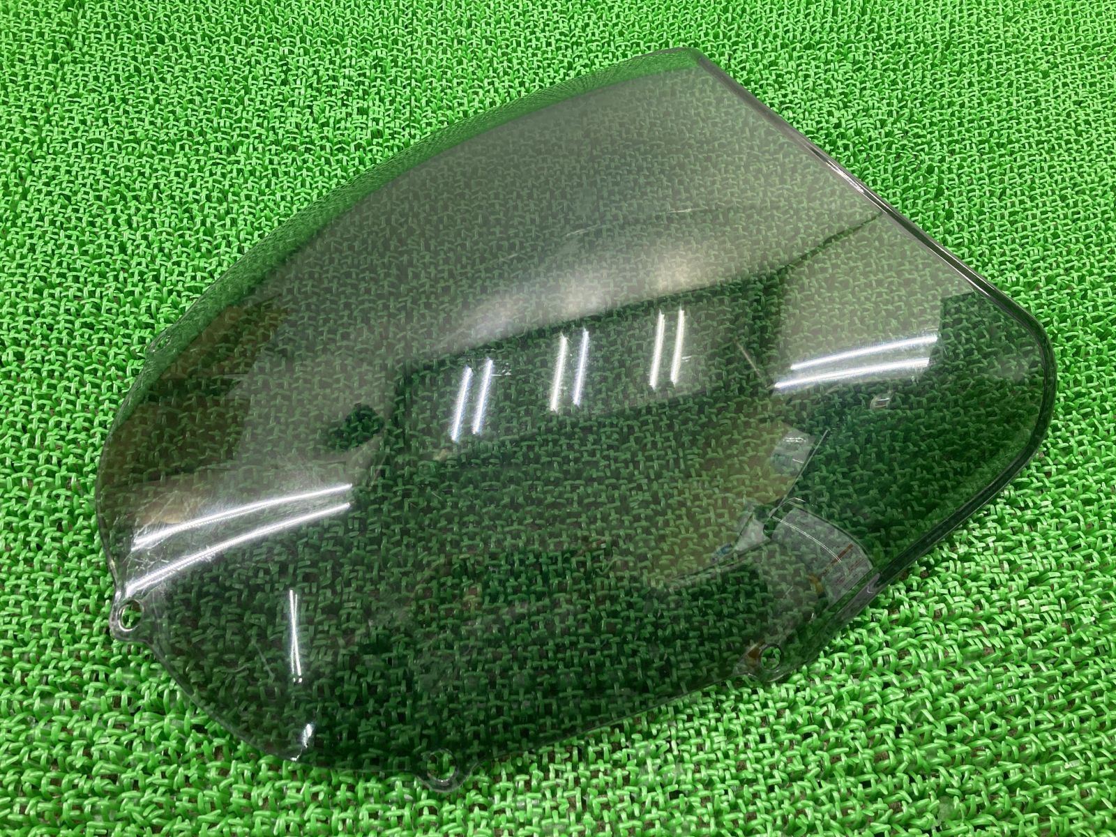 ZZ-R250 スクリーン カワサキ 純正 中古 バイク 部品 EX250H 割れ欠け無し 品薄 希少品 ノーマルスモーク ウインドシールド 車検 Genuine