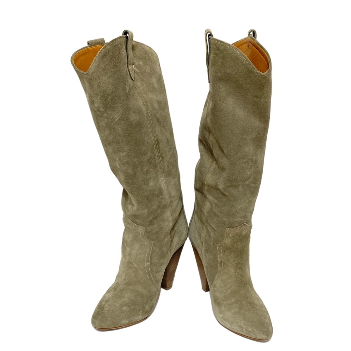 ISABEL MARANT ETOILE イザベルマランエトワール ロングブーツ 37 レディース - カーキ