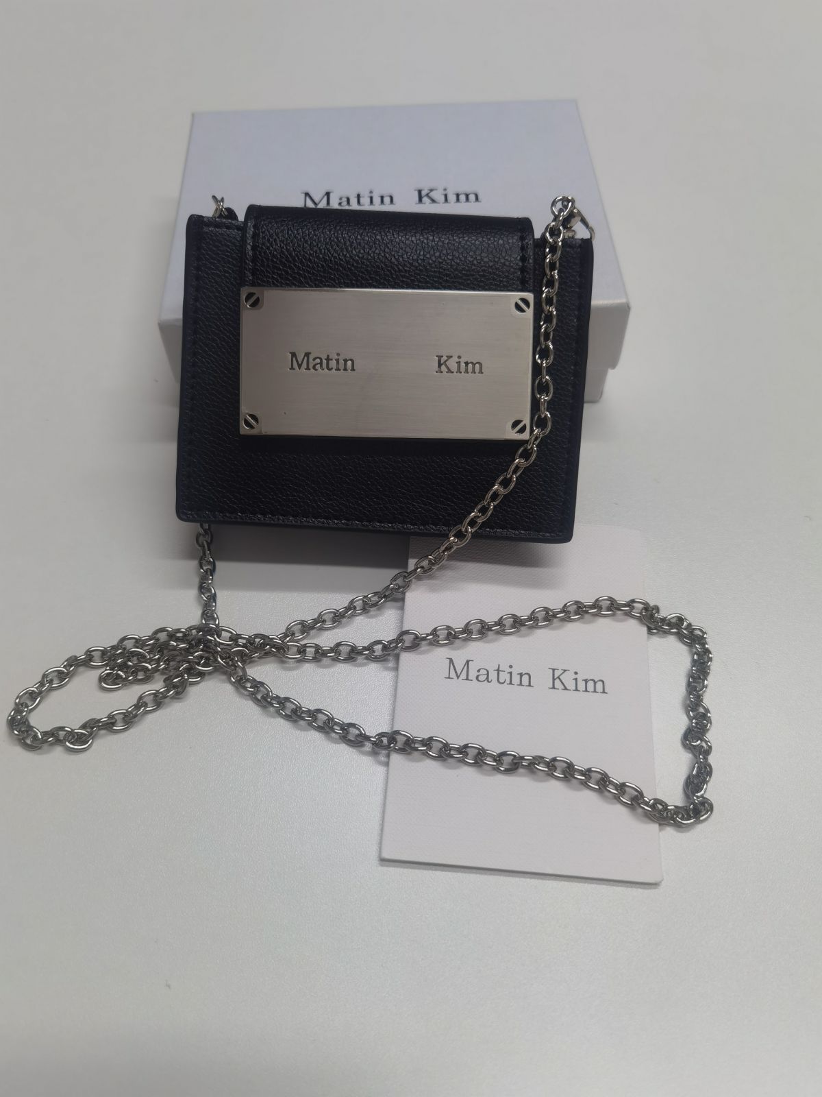 Matin Kim マーティンキム カードケース 名刺 ミニ財布 ブラック