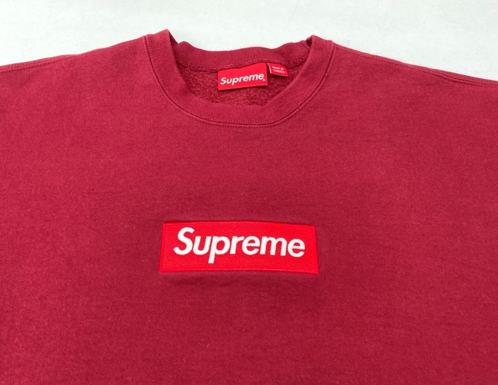 シュプリーム SUPREME 22FW Box Logo Crewneck Cardinal