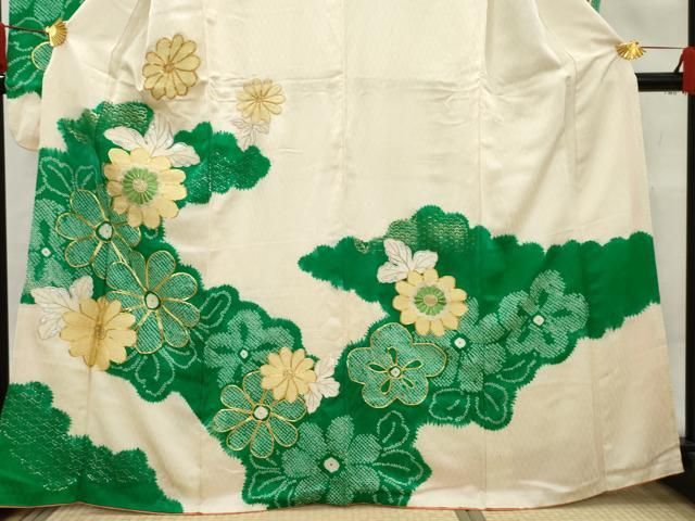 七五三七歳‼️豪華正絹絞り‼️駒刺繍草花文❤️金糸刺繍煌びやか圧巻セット 正絹袋帯‼️豪華絢爛全通柄‼️艶やかな花金糸刺繍煌びやか華やぐ