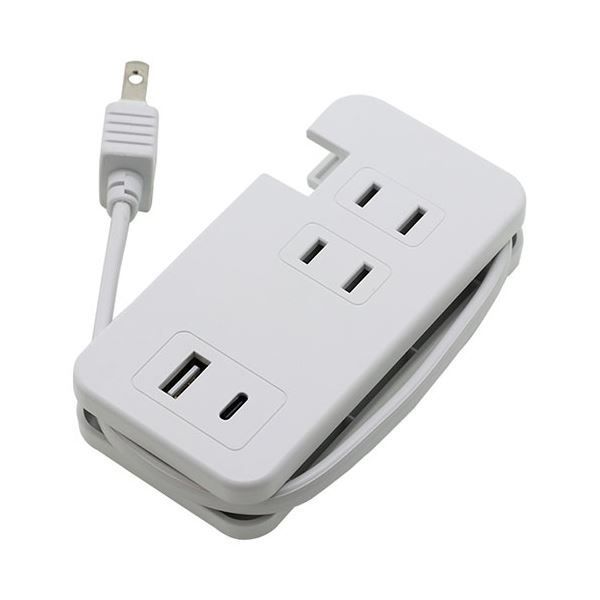 BAUT USB付モバイルタップ Type-C×A×1/AC×3 ホワイト BT1U1C3ACWHX5