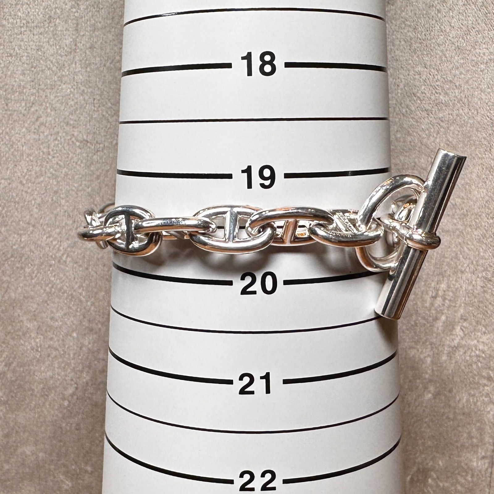 シェーヌダンクル ブレスレット HERMES エルメス PM 18コマ アクセ エルメス ブレスレット シェーヌダンクルPM 18コマ K18PGピンク