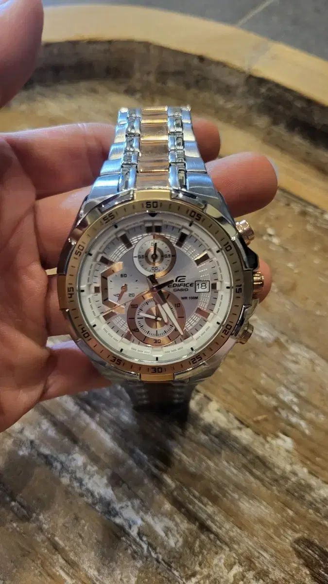  CASIO カシオ エディフィス メタル 時計 コンビ EFR ー 539 SG 7 A 5 V 金属ベルト 時計