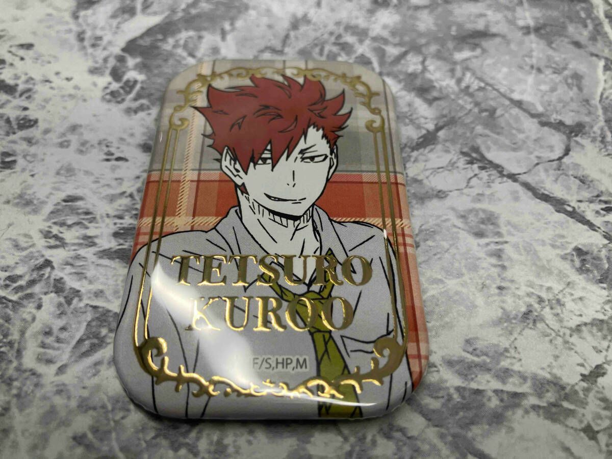 ハイキュー　セブンネット　オフショット　カラー　スクエア缶バッジ　黒尾鉄朗 ハイキュー!! 黒尾鉄朗 セブンネット限定 スクエア缶バッジ(オフ