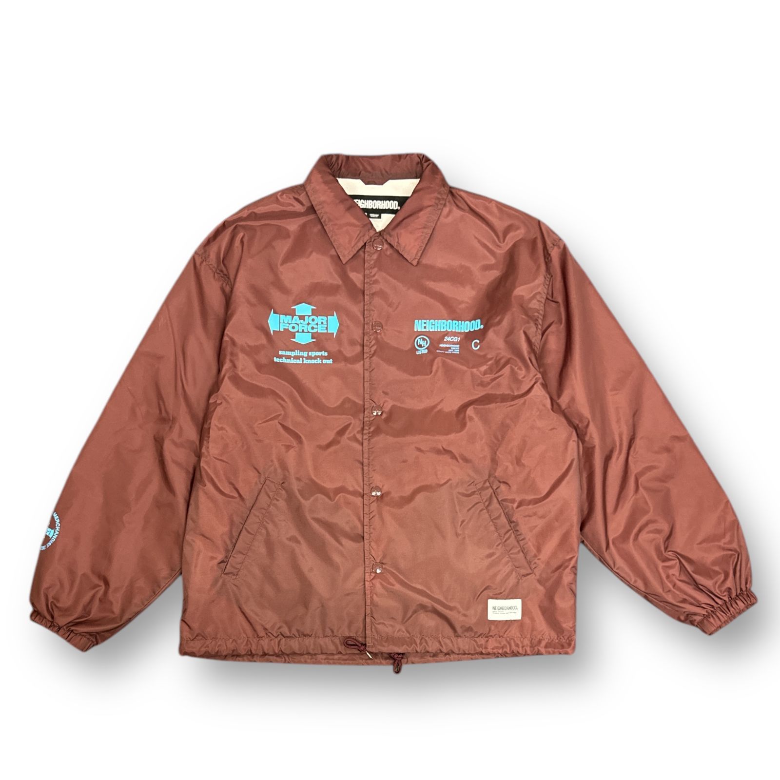 NEIGHBORHOOD 23AW MAJOR FORCE WINDBREAKER JACKET ウィンドブレーカー コーチジャケット ネイバーフッド  232TSMFN-JKM01S ブラウン系 M 79300A3 - メルカリ