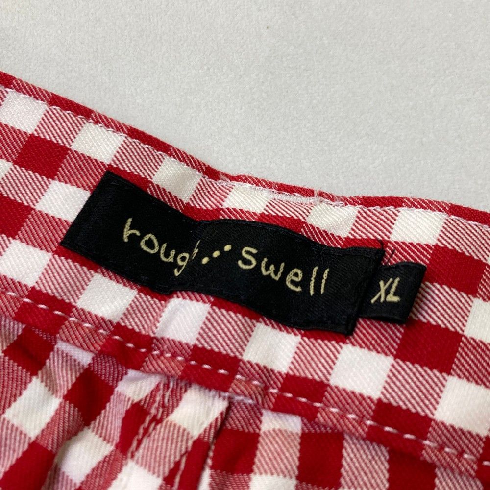 ラフアンドスウェル rough & swell チェック柄パンツ M rough