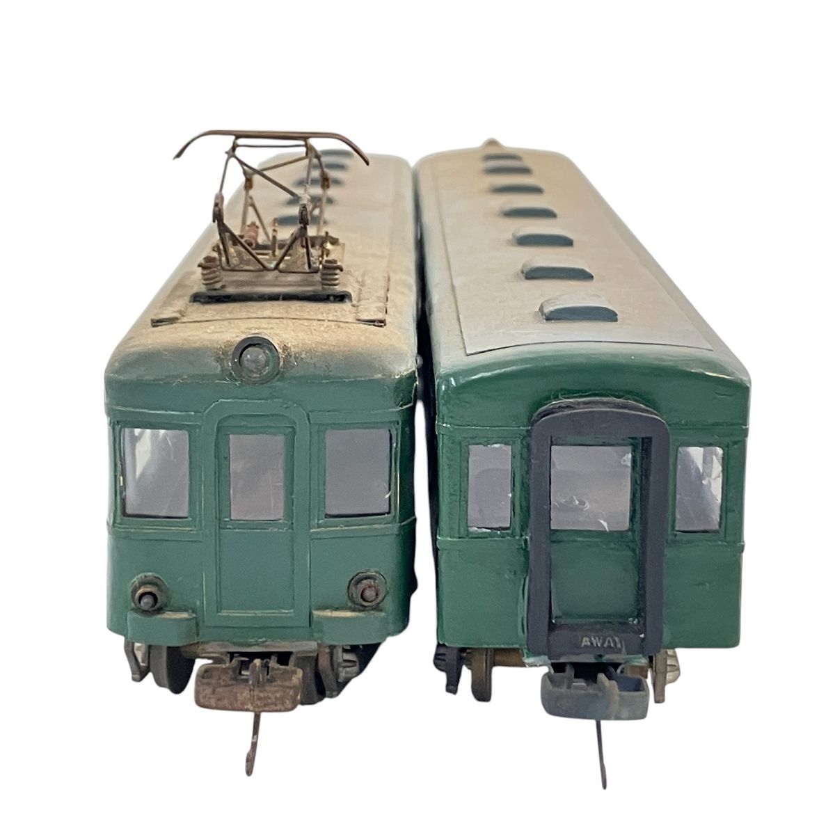 メーカー不明 私鉄電車 2ドア シルヘッダー 2両セット HOゲージ