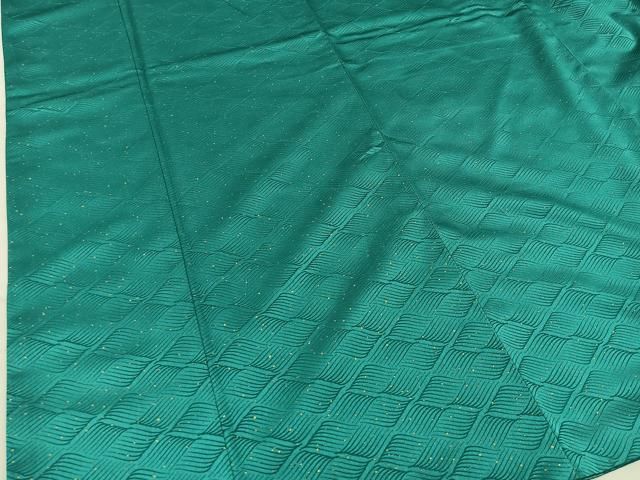 型染め 縮緬 二尺袖 素敵なデザイン 小振袖 正絹T-1848 小袖 染分縮緬地鯉瀧草花模様 丸十字紋付 文化遺産オンライン