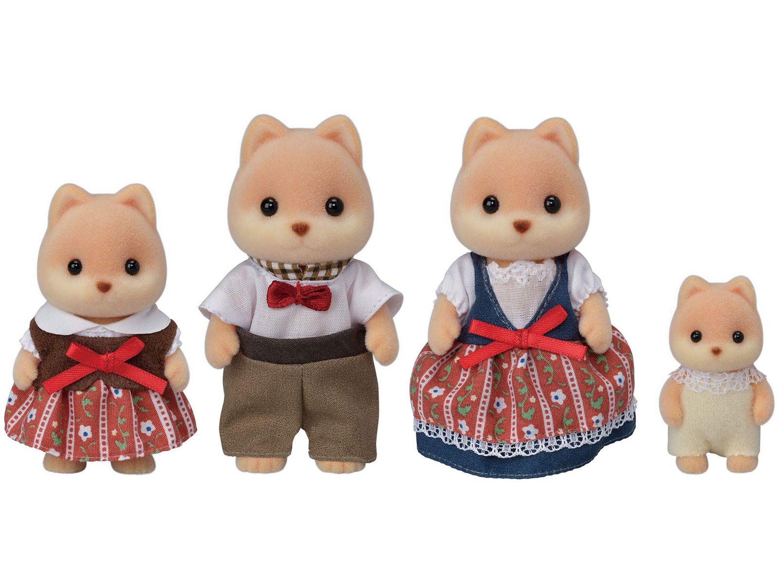 シルバニアファミリー 人形 【 キャラメルイヌファミリー 】 FS-35 STマーク認証 3歳以上 おもちゃ ドールハウス Sylvanian Families エポック社 EPOCH [ファミリー] [キャラメルイヌ]
