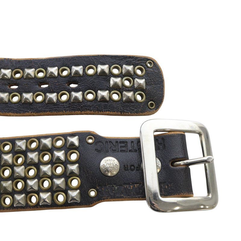 ヒステリックグラマースタッズロゴベルト　サイズS galcia/HYSTERIC LOGO スタッズベルト|HYSTERIC GLAMOUR MEN