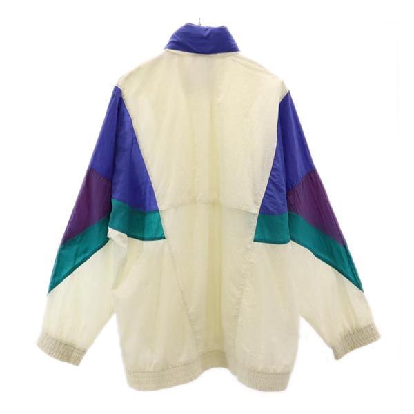 80s  originals 万国旗タグナイロンジャケットフード収納 アディダス 80s 万国旗タグ ヴィンテージ ナイロンジャケット M