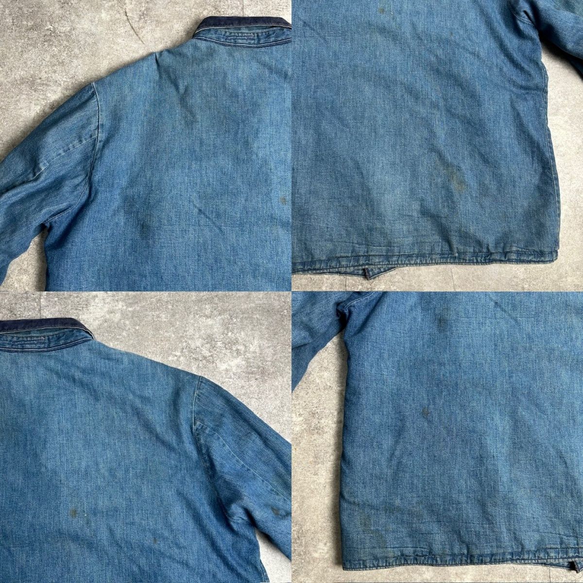 60's 70's unknown デニムカバーオール ブランケット 寄せ書き