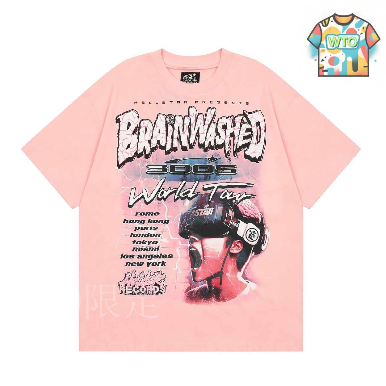 今日特価】Confirmed order- Hellstar world tour T-shirt 地獄